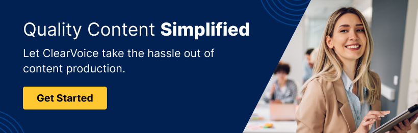 Talk to a ClearVoice content strategist!